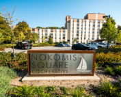 Nokomis Square Monument, Front of Cooperative Building, Minneapolis MN