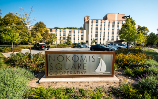 Nokomis Square Monument, Front of Cooperative Building, Minneapolis MN
