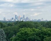 View of the skyline from Nokomis Square Cooperative